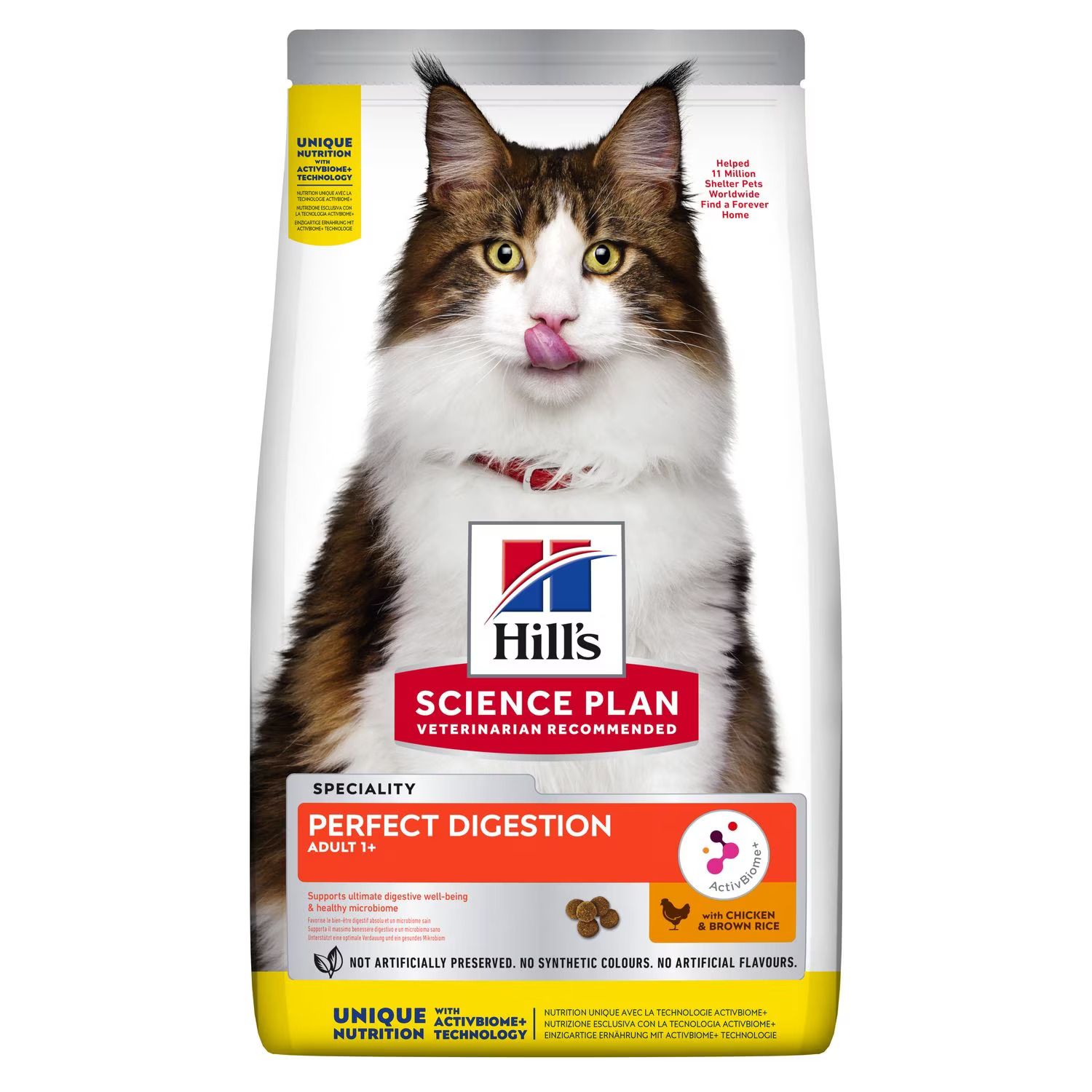 HILL'S SCIENCE PLAN Perfect Digestion Yetişkin Tavuklu ve Kahverengi Pirinçli Kedi Maması