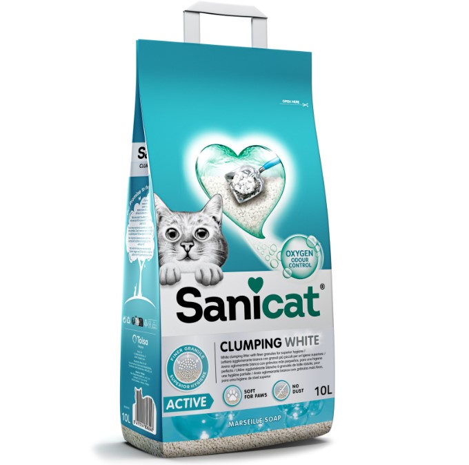 Sanicat Active Marsilya Sabunu Topaklanan Kedi Kumu 10l