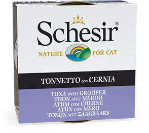 Schesir For Cat Jöle İçerisinde Ton ve Orfoz Balıklı Kedi Maması 85g