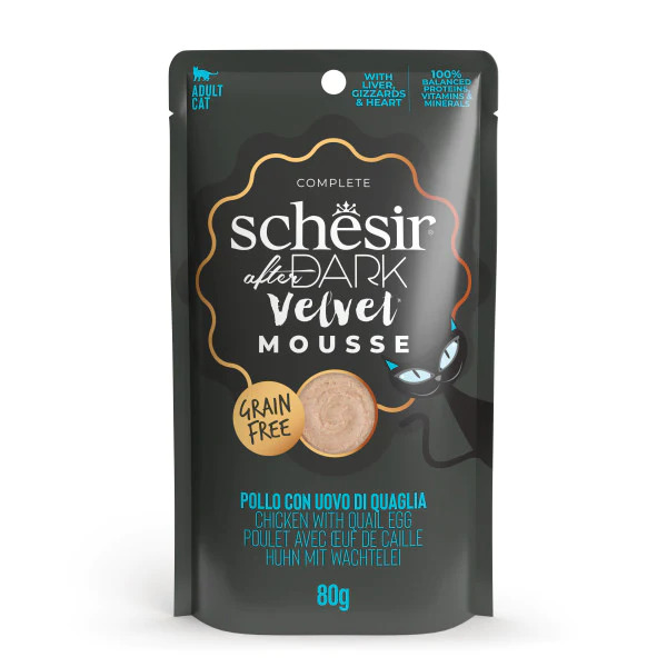 Schesir After Dark Tavuk ile Bıldırcın Yumurtası Mus Pouch 80g