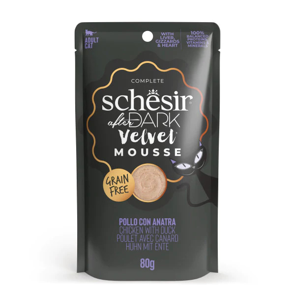 Schesir After Dark Tavuk ile Ördek Mus Pouch 80g