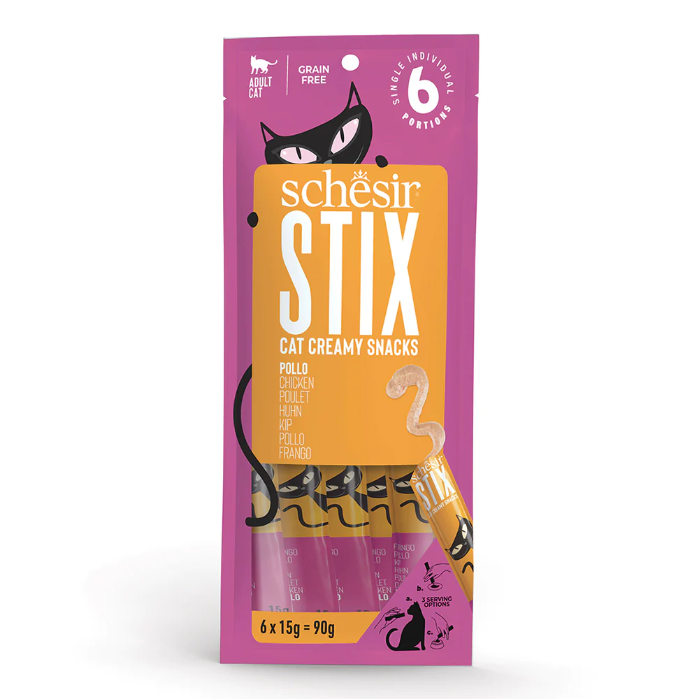 Schesir Stix Tavuk Krem Pouch 6 x 15g