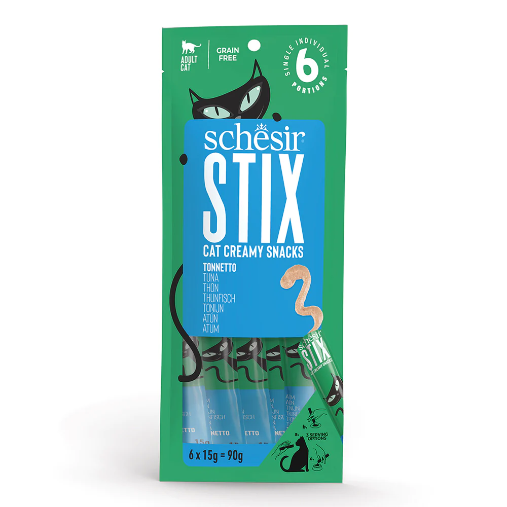 Schesir Stix Ton Balığı Krem Pouch 6 x 15g