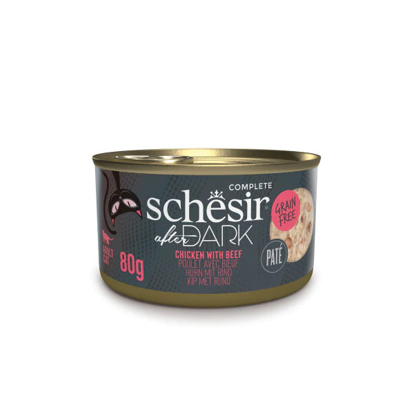 Schesir After Dark Tavuk ile Sığır Paté Konserve 80g