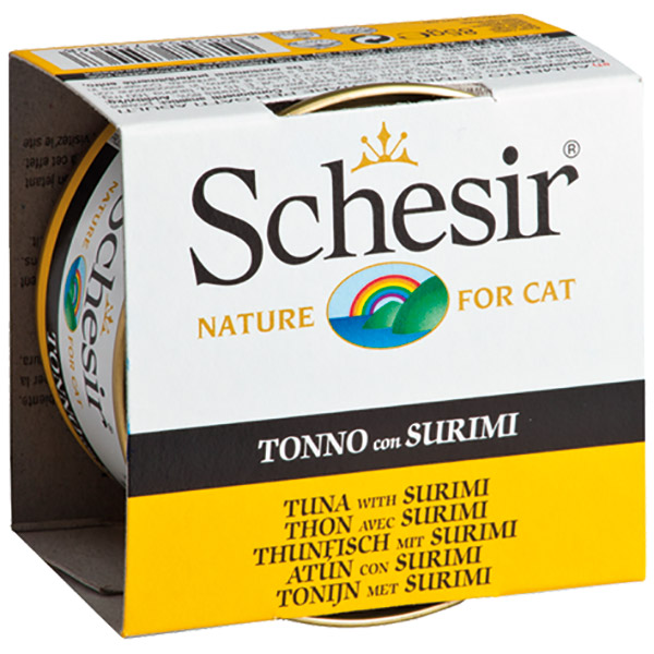 Schesir For Cat Jöle İçerisinde Ton Balıklı ve Surimili Kedi Maması 85g