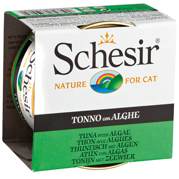 Schesir For Cat Jöle İçerisinde Ton Balıklı ve Algli Kedi Maması 85g
