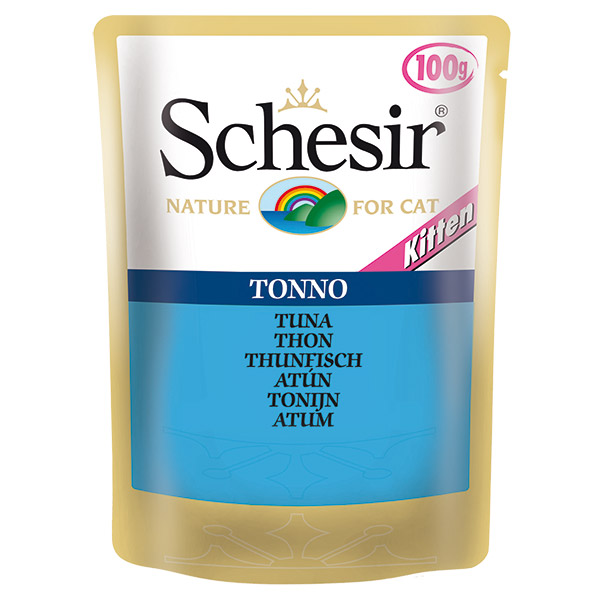 Schesir Kitten Pouch Ton Balıklı Yaş Yavru Kedi Maması