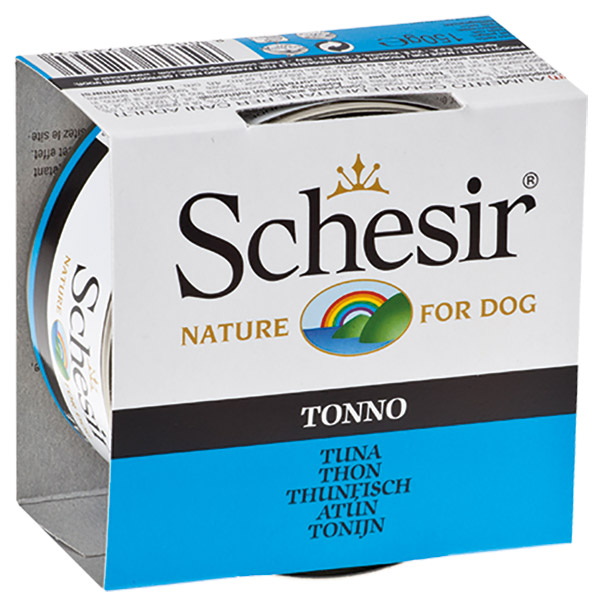 Schesir For Dog Jöle İçerisinde Ton Balıklı ve Pirinçli Köpek Maması 150g