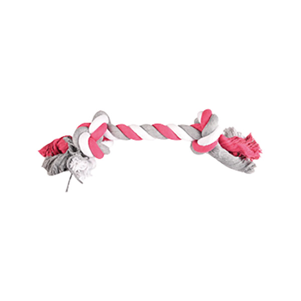2 DÜĞÜMLÜ PEMBE GRİ İP XL 40CM