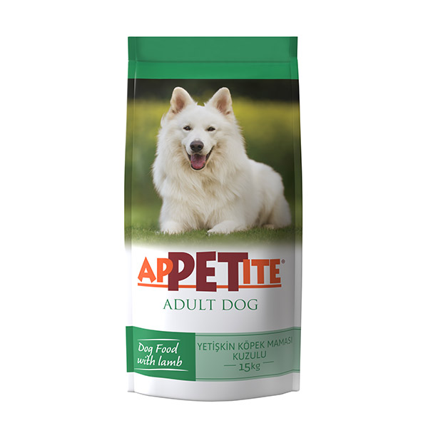 APPETITE ADULT DOG LAMB & RICE FORMULA 15 KG / Kuzu Etli Yetişkin Köpek Mamaları