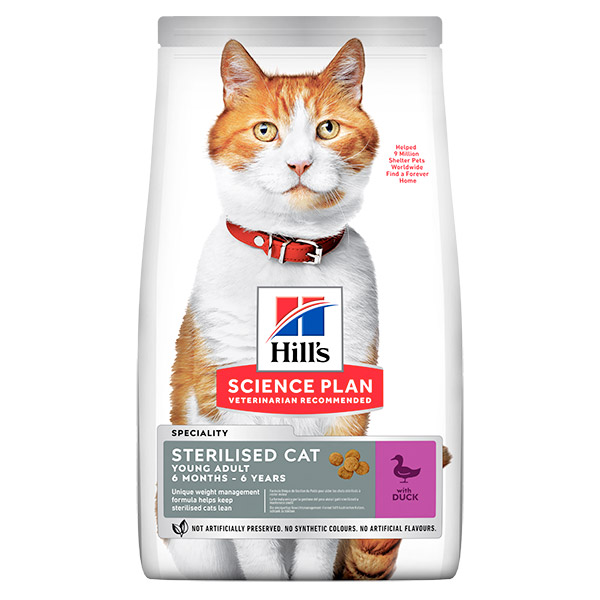  HILL'S SCIENCE PLAN Sterilised Cat Young Adult Cat Food with Duck