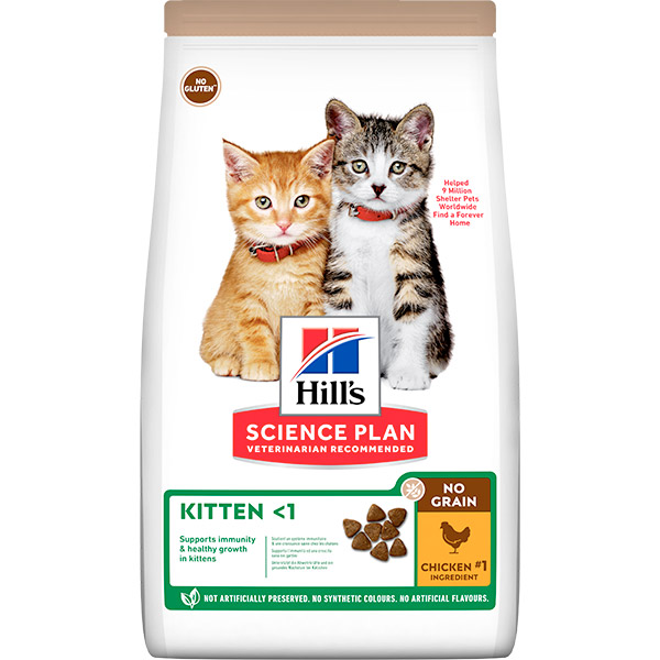 HILL'S SCIENCE PLAN NO GRAIN Kitten Chicken