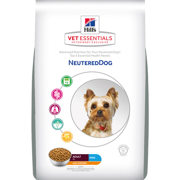 HILL'S VET ESSENTIALS Neutered Dog Adult Small & Mini Tavuklu Köpek Maması